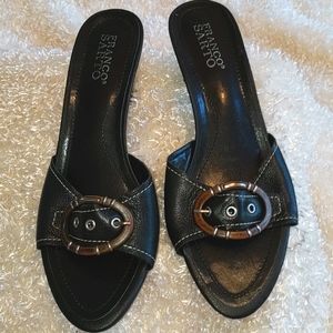 Franco Sarto blk sandal Size 9